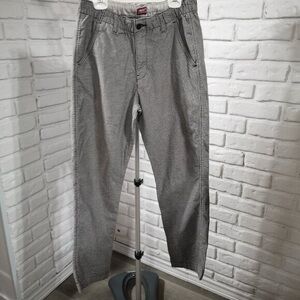 Levis XX Chino EZ Black White Check Taper Leg Stretch Size Small Pants